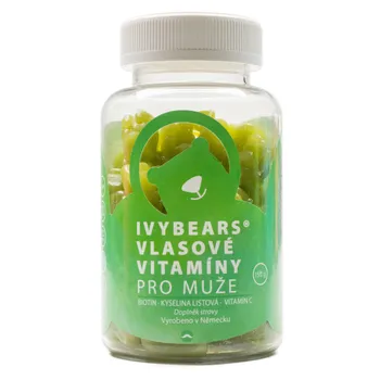 IvyBears Vlasové vitamíny pro muže želé medvědi 60 ks