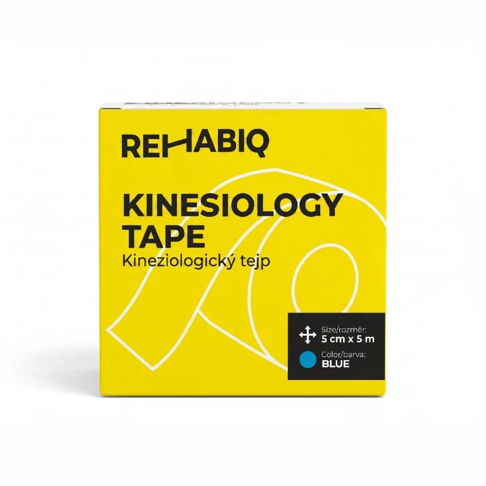 Rehabiq Kinesiology Tape 5 cm x 5 m tejpovací páska 1 ks modrá
