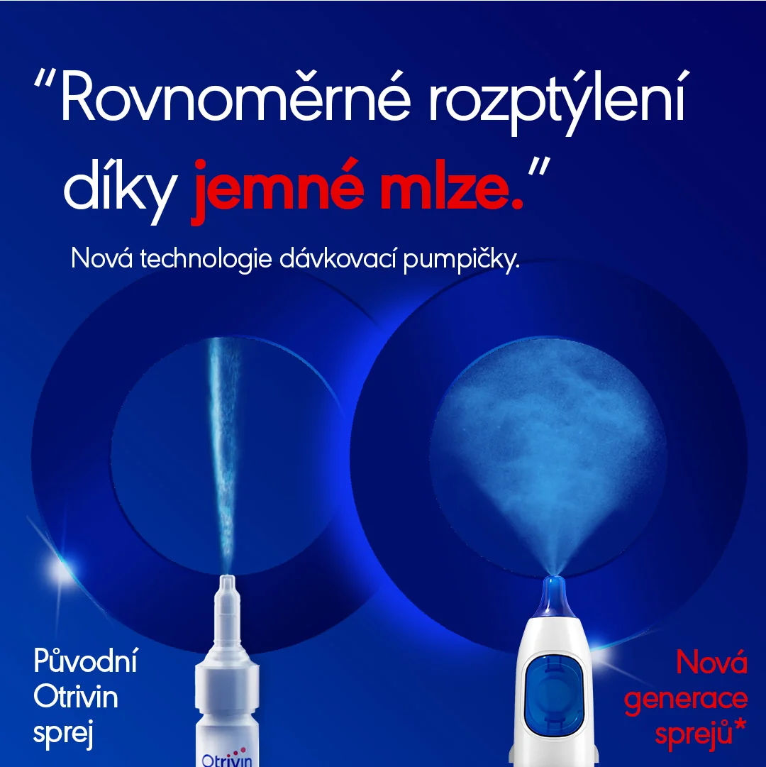 Otrivin Menthol 1 mg/ml nosní sprej, roztok 10 ml