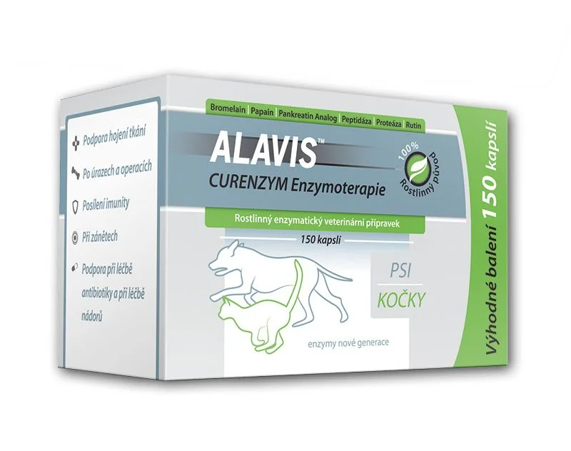 Alavis CURENZYM Enzymoterapie 150 kapslí