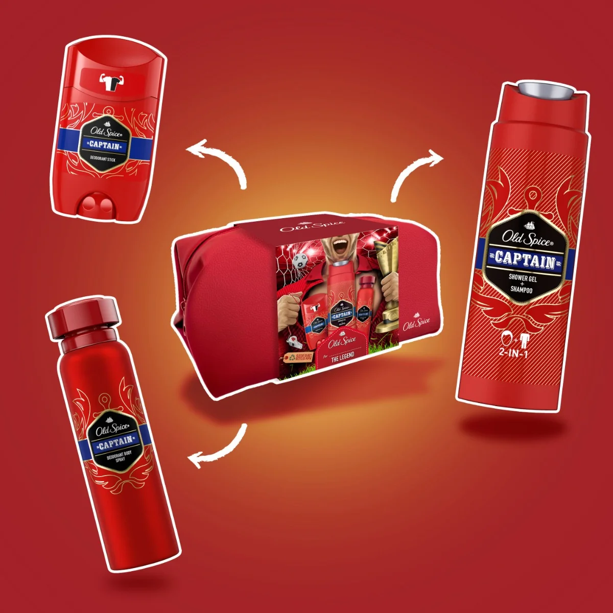 Old Spice Footballer Captain dárková sada pro muže