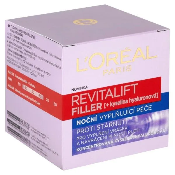 Loréal Paris Revitalift Filler [HA] noční krém proti vráskám 50 ml