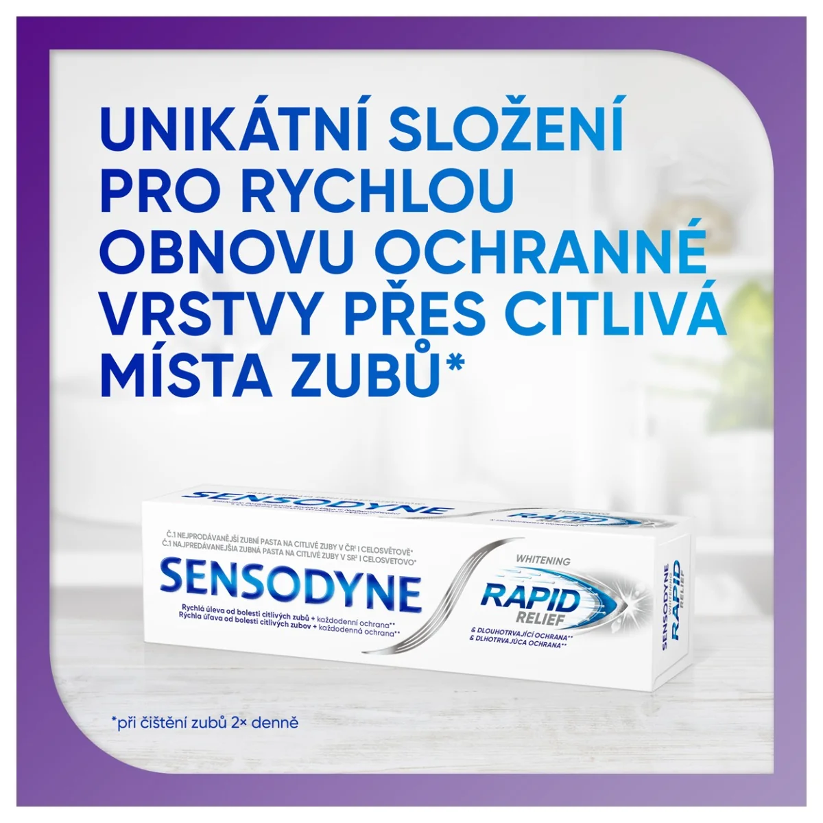 Sensodyne Rapid Relief Whitening zubní pasta 75 ml
