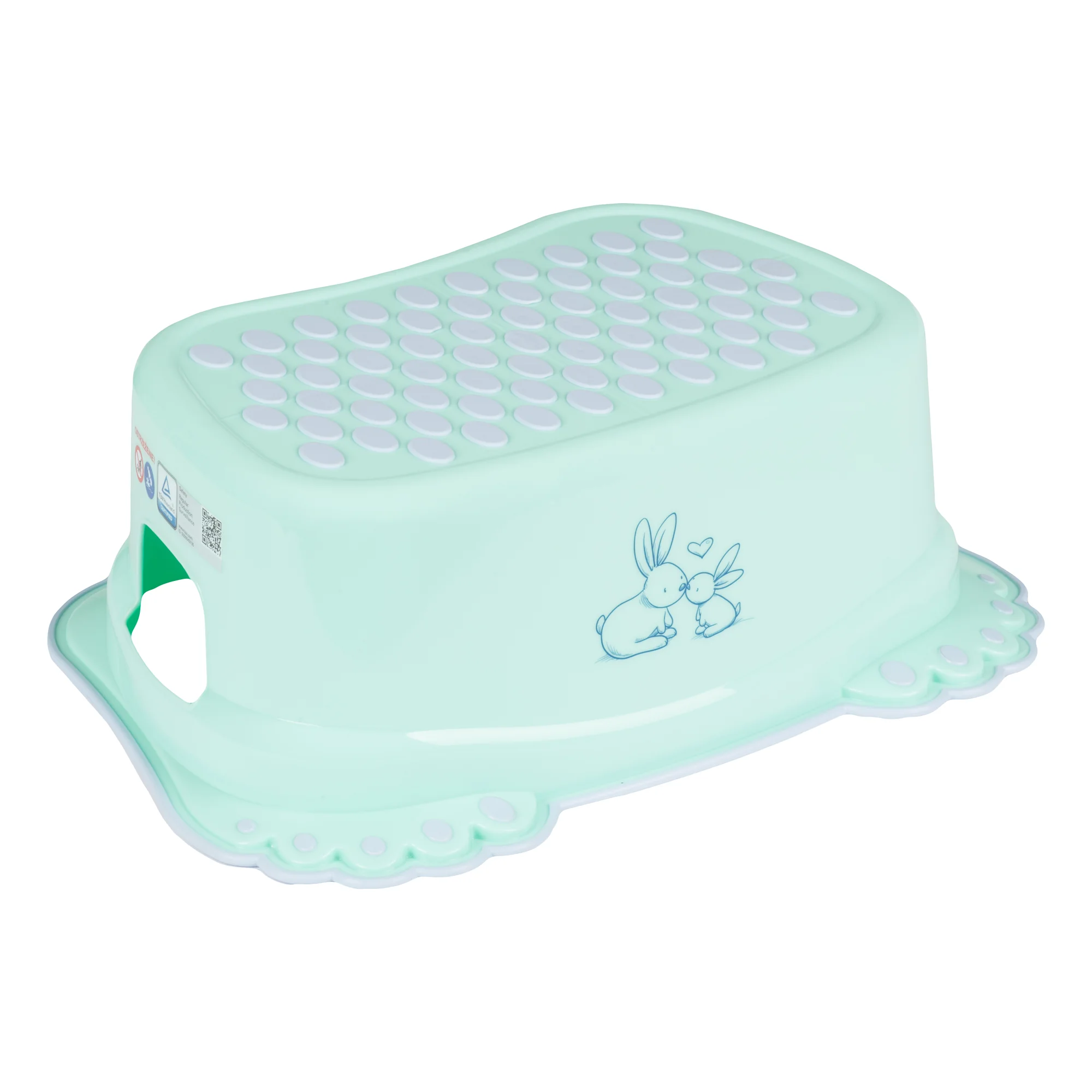 Tega Baby Stolička, schůdek s protiskluzovou funkcí, Eco Bunny, mátový 