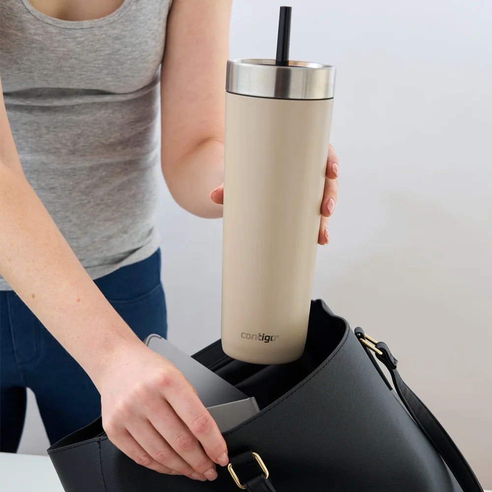 Contigo Láhev na pití Luxe Spillproof Tumb 720 ml světle hnědá