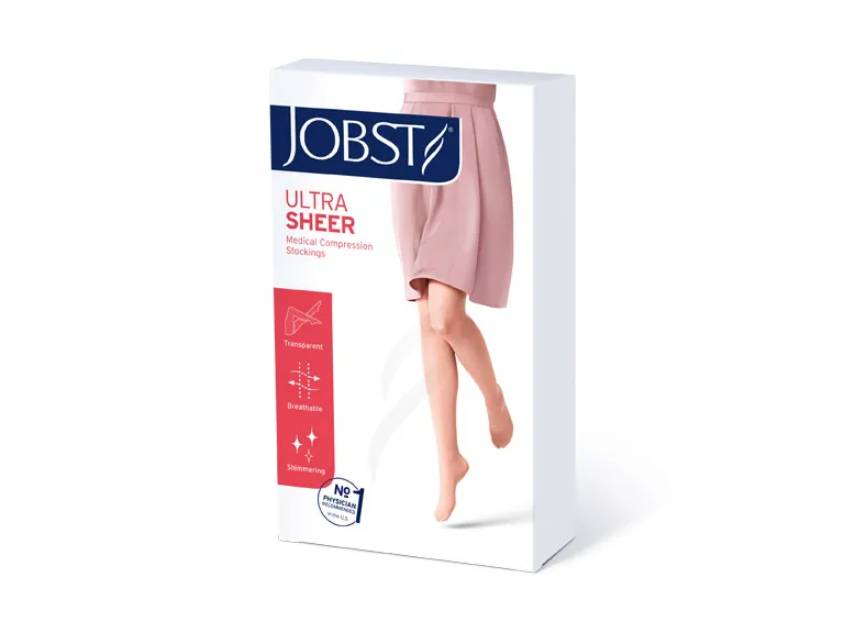 JOBST Ultra Sheer KT 1 Stehenní punčochy bez špice vel. IV 1 pár karamelové