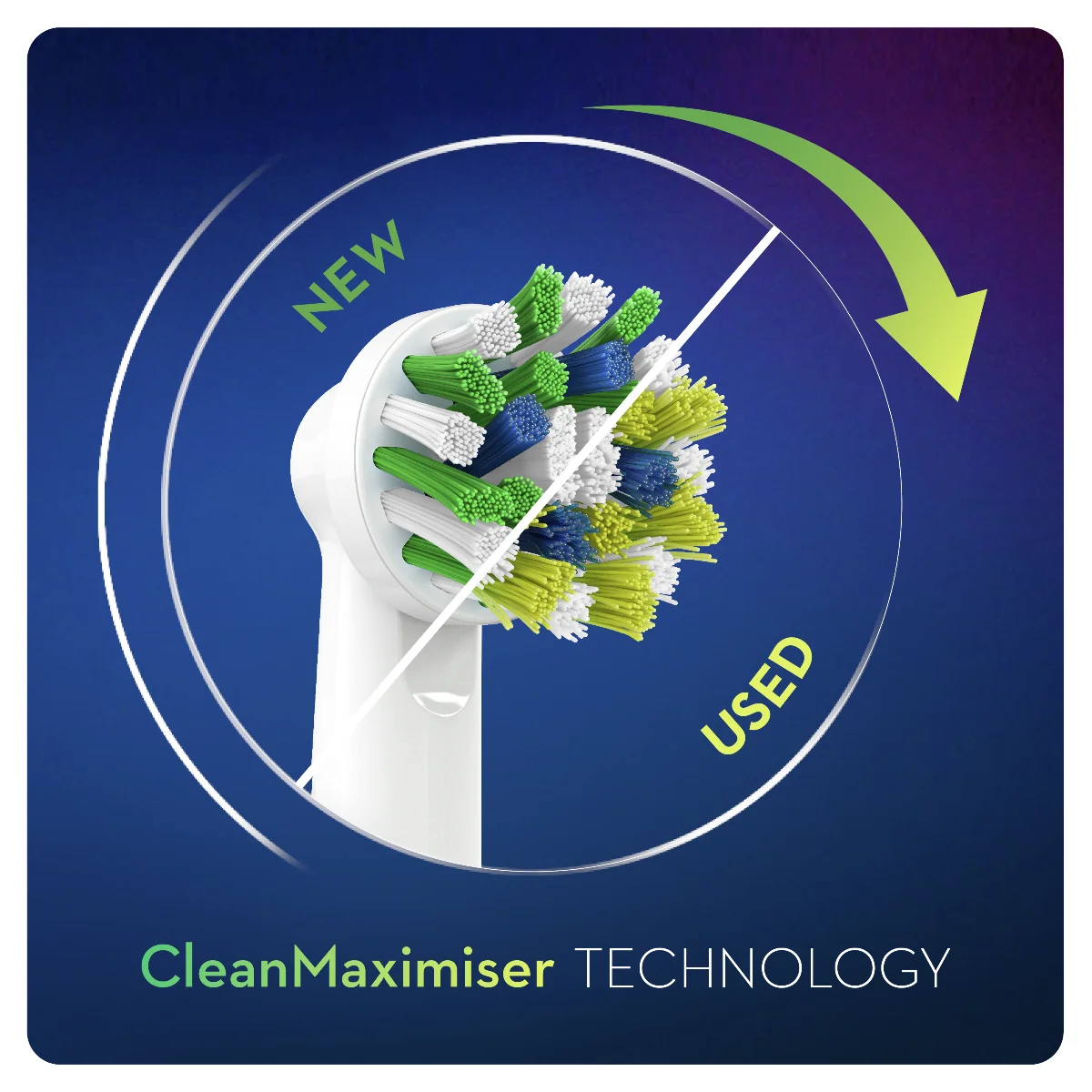 Oral-B EB 50-2 CrossAction náhradní hlavice s technologií CleanMaximiser 8 ks