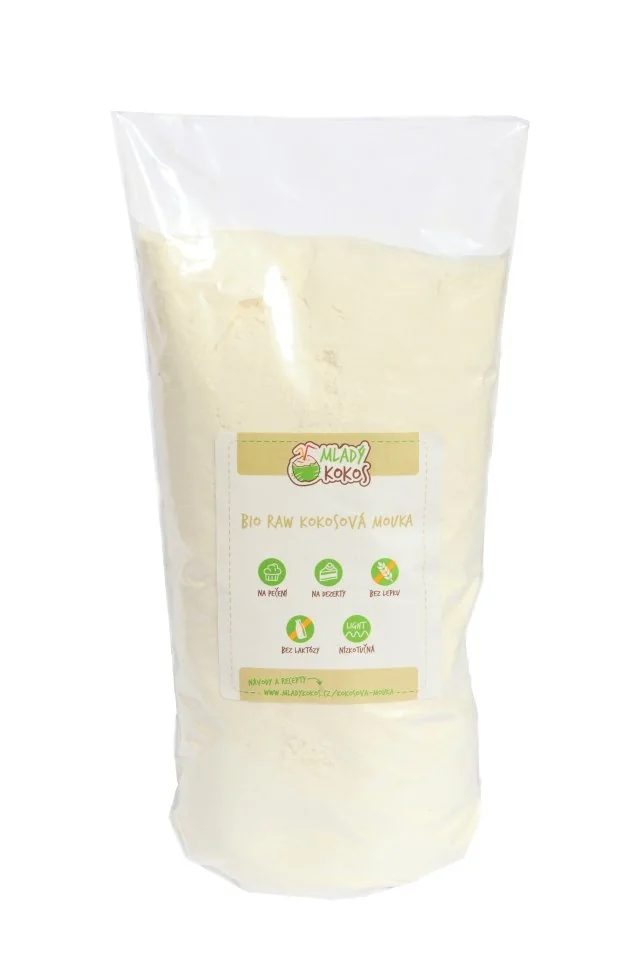 Mladý kokos BIO RAW kokosová mouka 250g