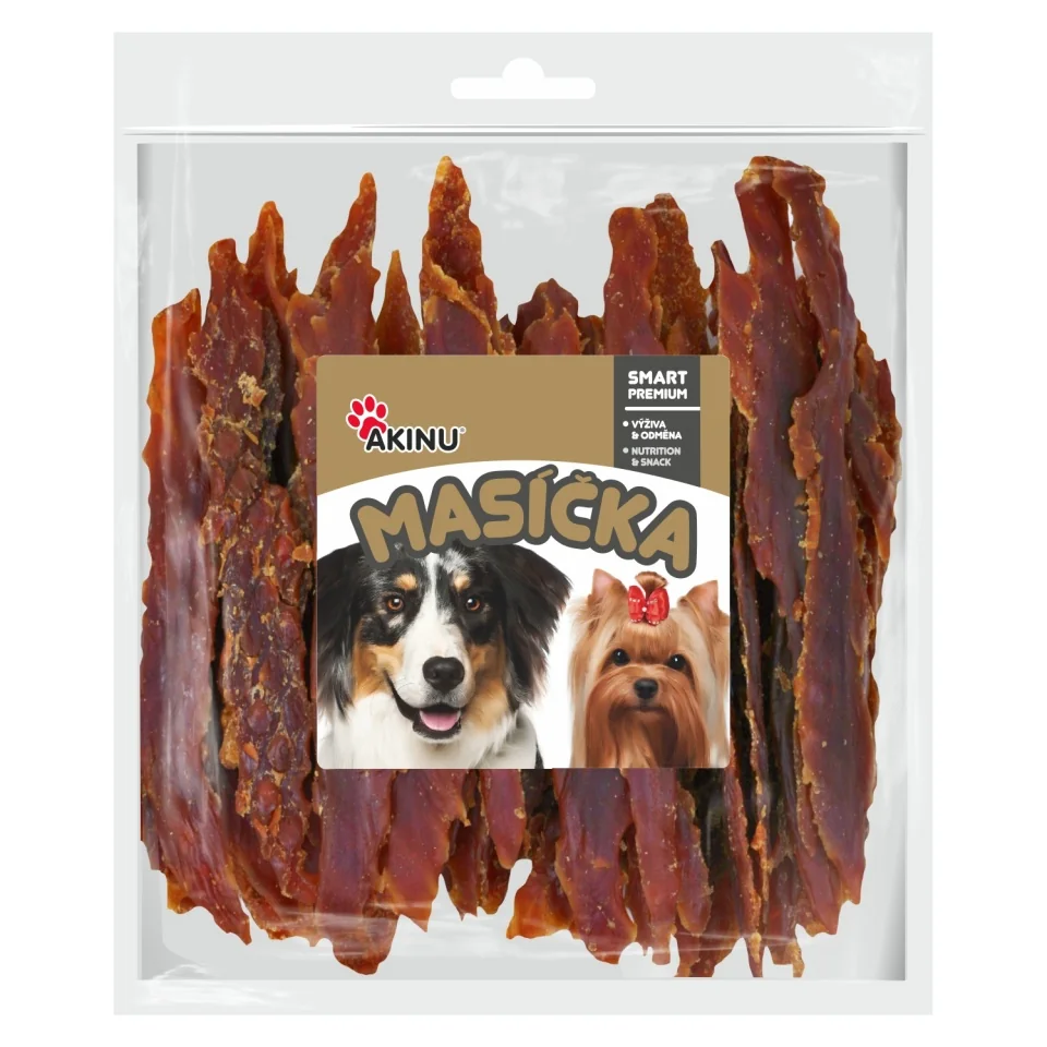 Akinu MASÍČKA Kachní prsíčka pamlsek pro psy 2 x 300 g