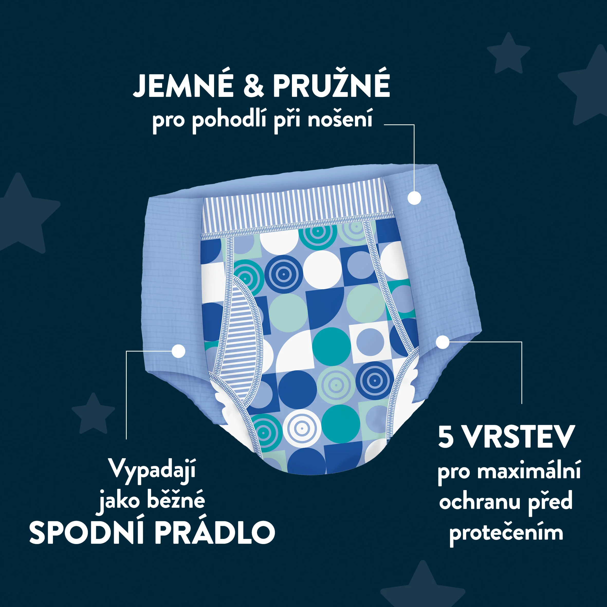 Huggies DryNites Natahovací kalhotky pro chlapce 8–13 let 30–48 kg JUMBO 4x13 ks