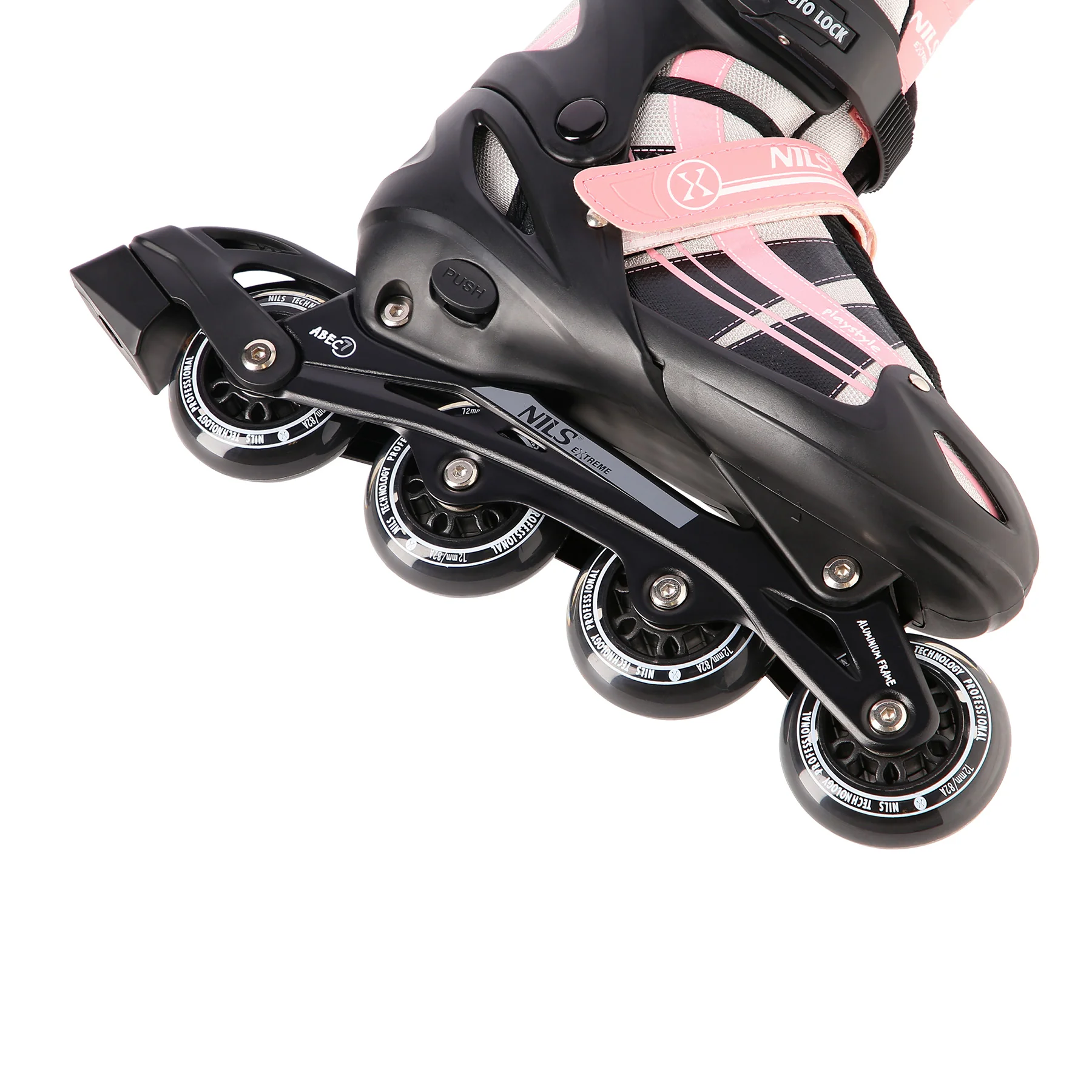 NILS EXTREME Brusle NH18366A 2v1 černo-růžové Velikost: L(39-42)