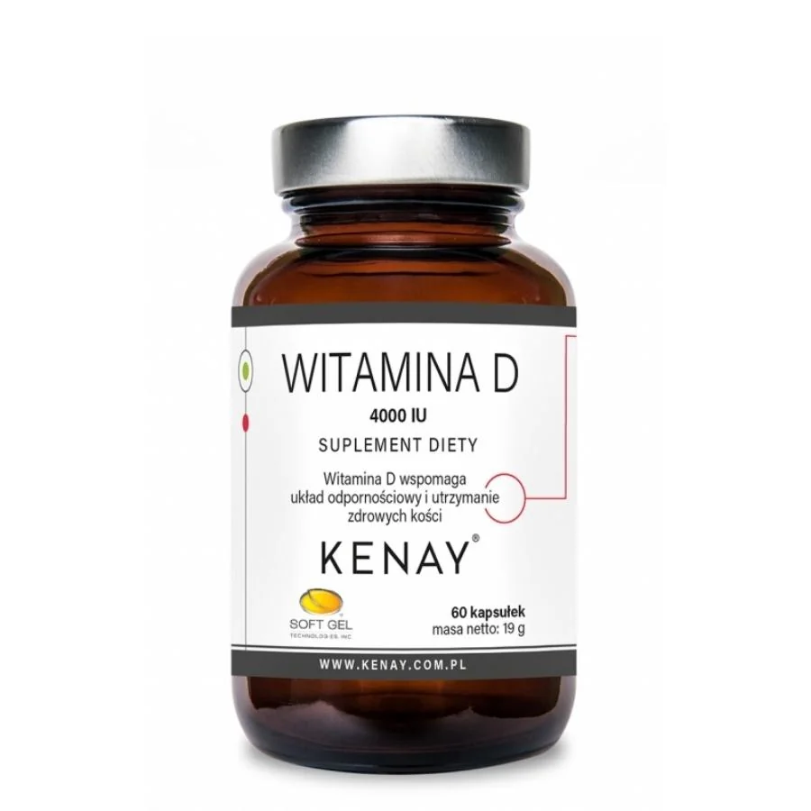 Kenay Vitamin D3 4000 IU 60 kapslí