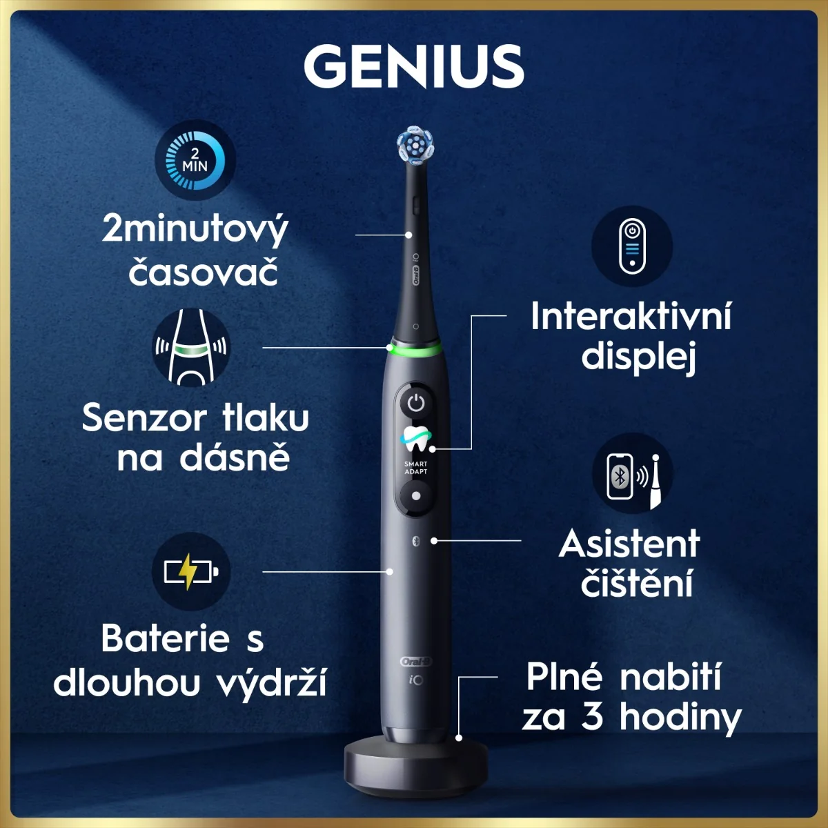 Oral-B iO Series 9 Black Onyx elektrický zubní kartáček