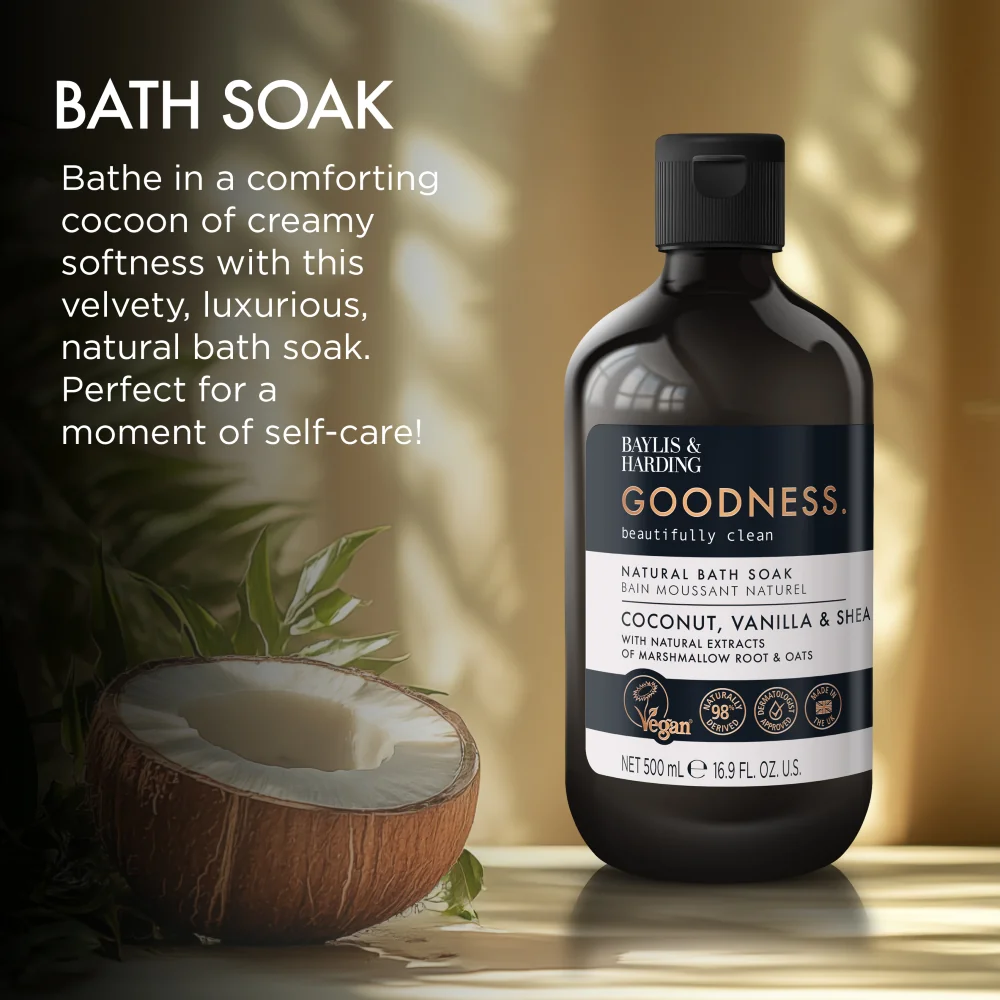 Baylis & Harding Goodness Pěna do koupele Kokos, Vanilka & Shea 500 ml