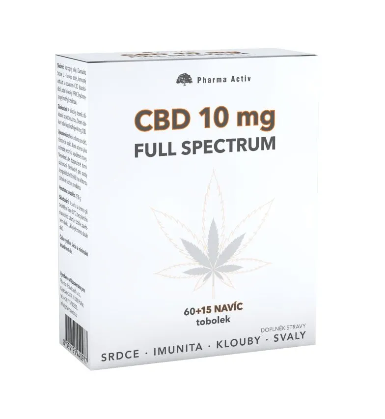 Pharma Activ CBD 10 mg Full Spectrum 60+15 tobolek