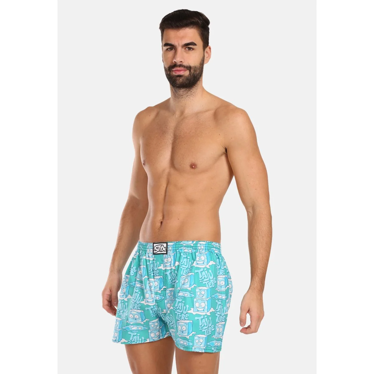 Styx 3PACK pánské trenky art klasická guma vícebarevné (3A16735) M