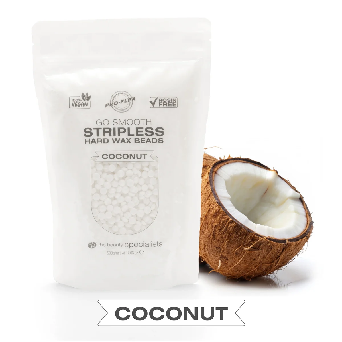 Rio Stripless hard wax beads 5x100g, COCONUT Voskové pecičky