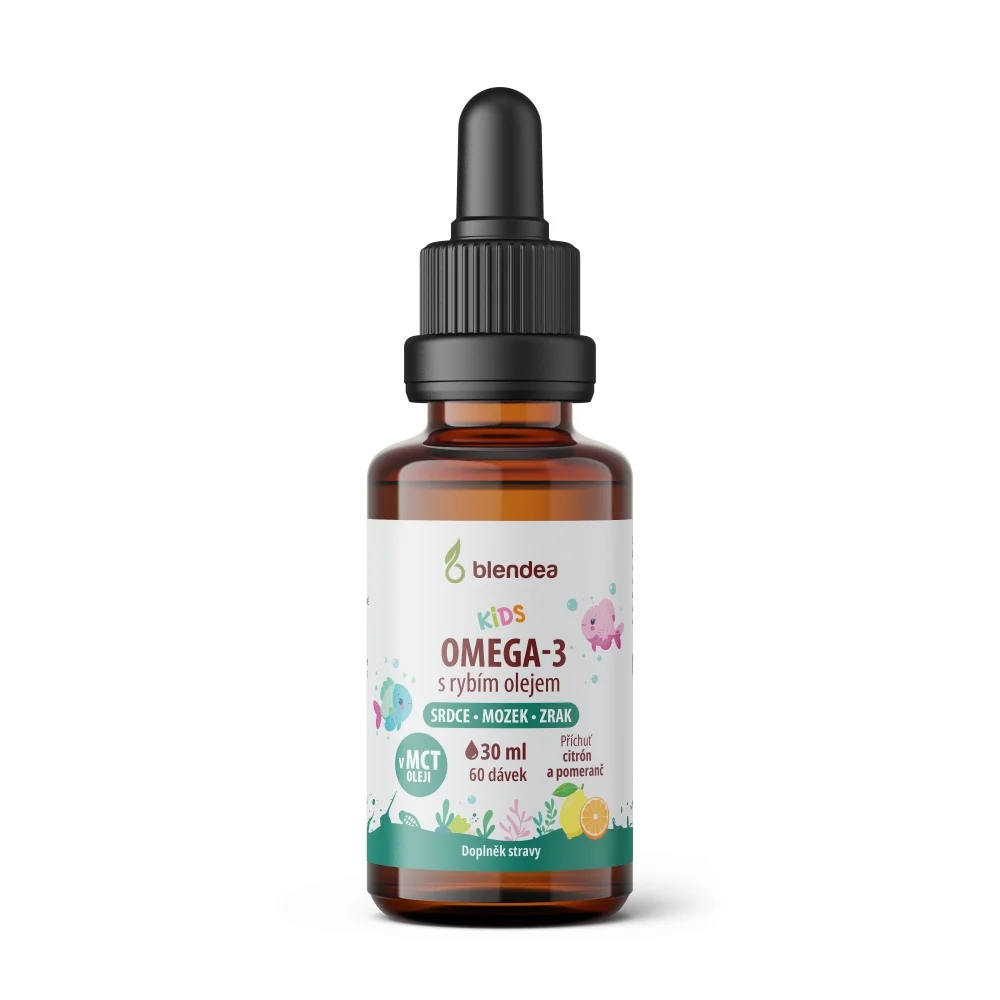 Blendea KIDS Omega 3 citron&pomeranč kapky pro děti 30 ml