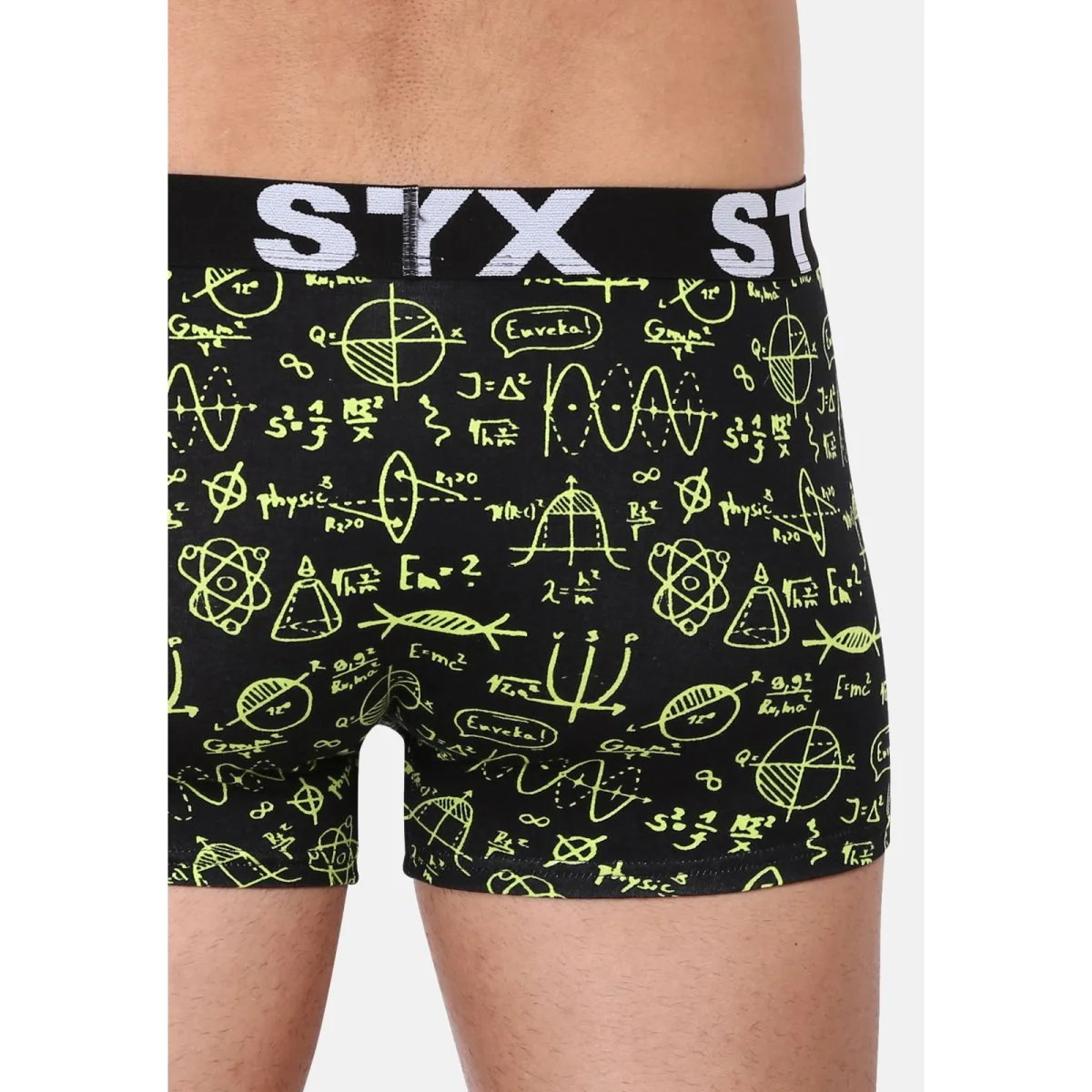 Styx Pánské boxerky art sportovní guma nadrozměr fyzika (R1652) 4XL