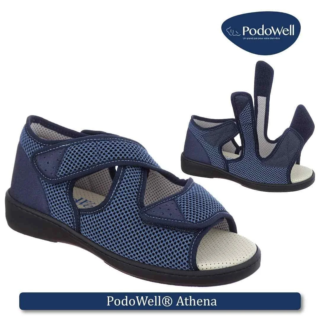 PodoWell ATHENA modré unisex zdravotní sandály, velikost: 44