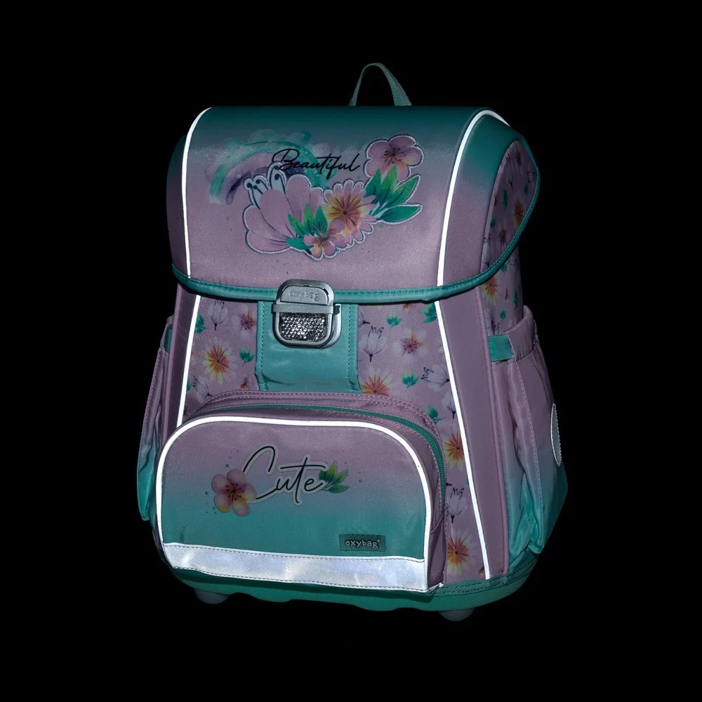 Oxybag Školní batoh PREMIUM - Flowers 