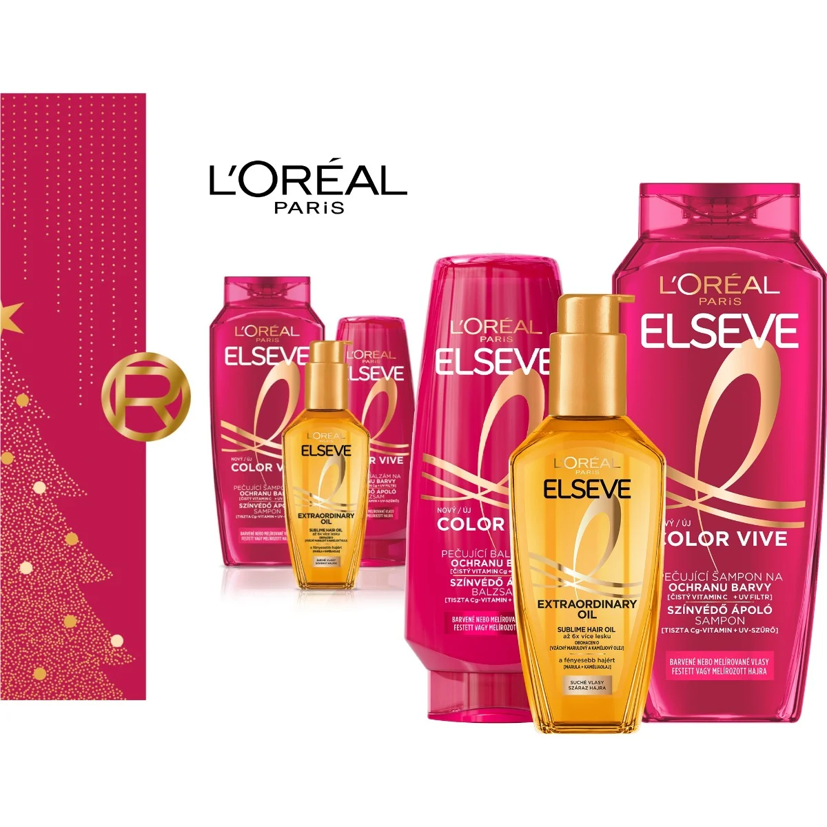 L'Oréal Paris Elseve Color Vive dárková sada 3 ks