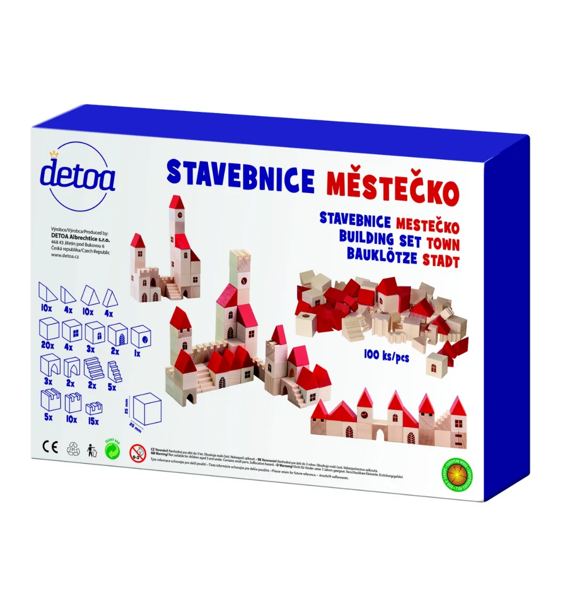 Detoa Stavebnice Městečko 1 ks