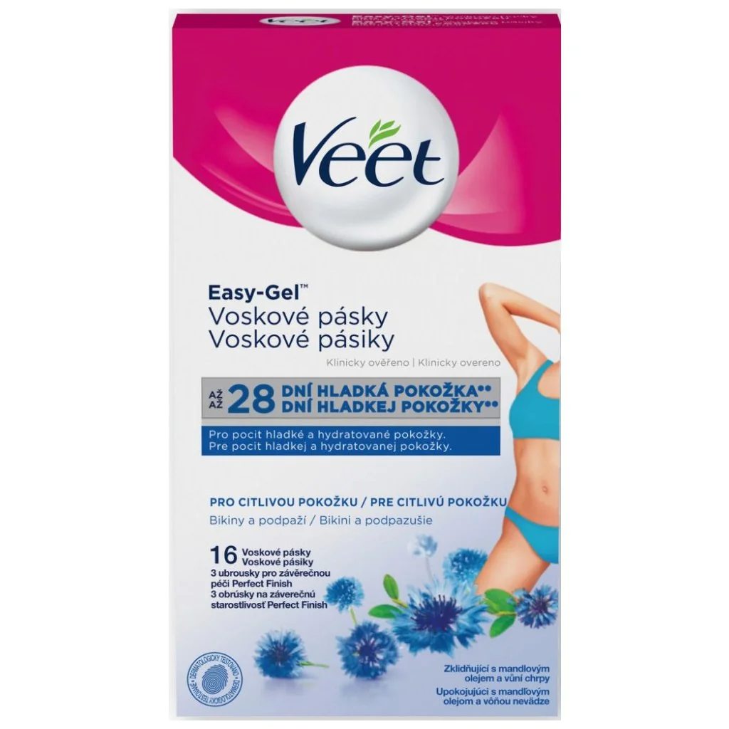 Veet Studené voskové pásky Bikiny a podpaží 16 ks