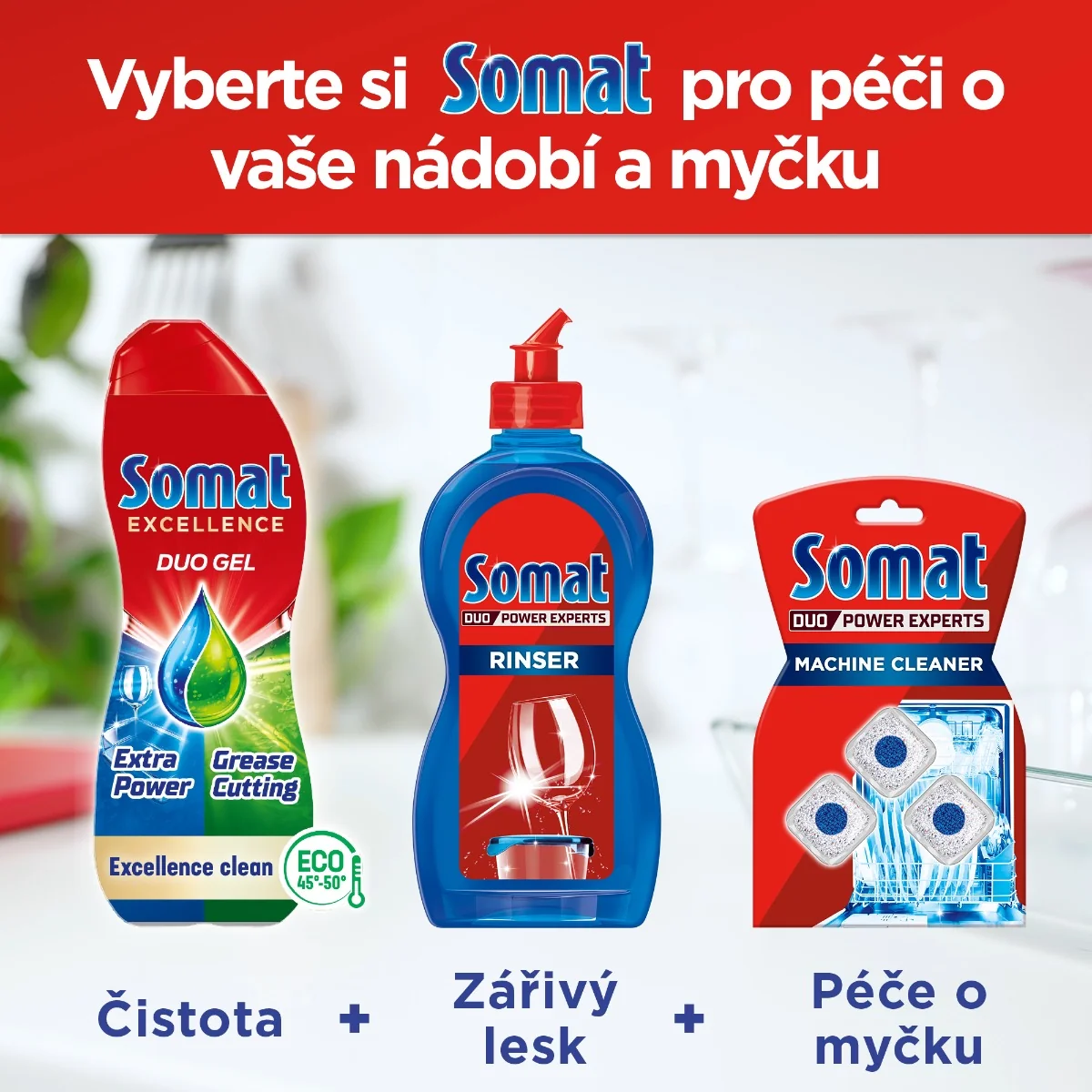 Somat Gel do myčky Excellence Anti-Grease 60 dávek 1080 ml