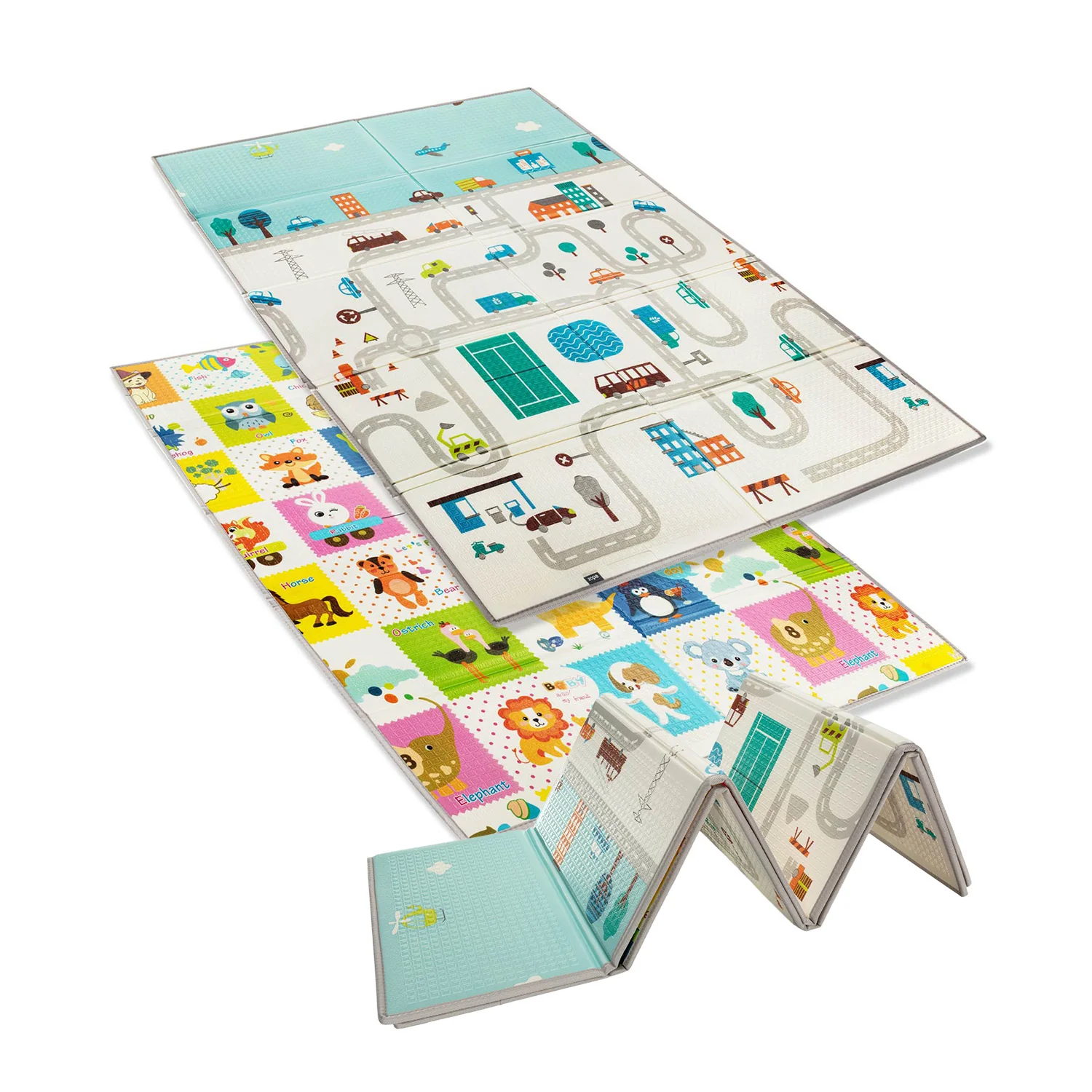 Zopa Multifunkční pěnová skládací podložka oboustranná 180x120, City 4