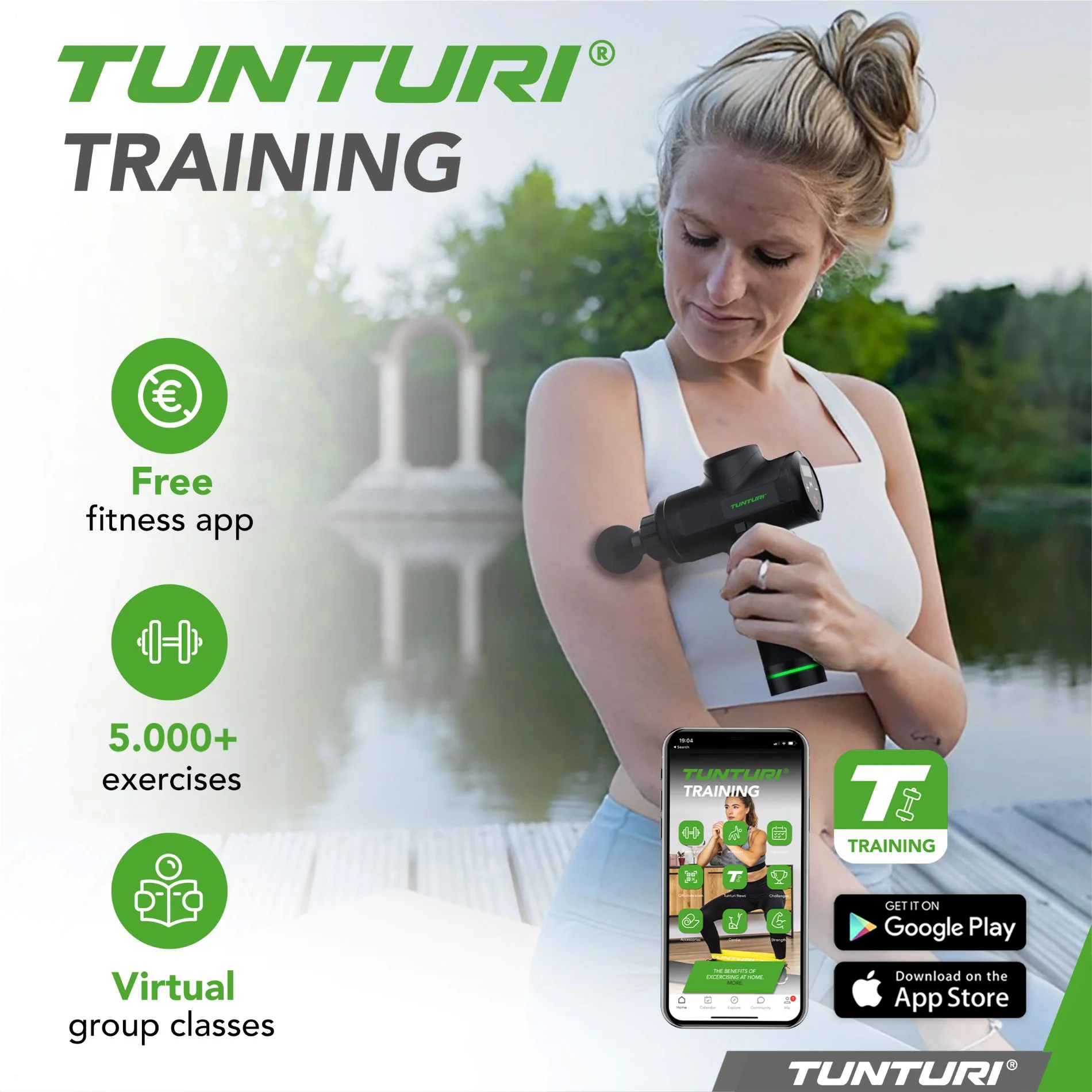 Tunturi Ruční masážní stroj Massage Gun