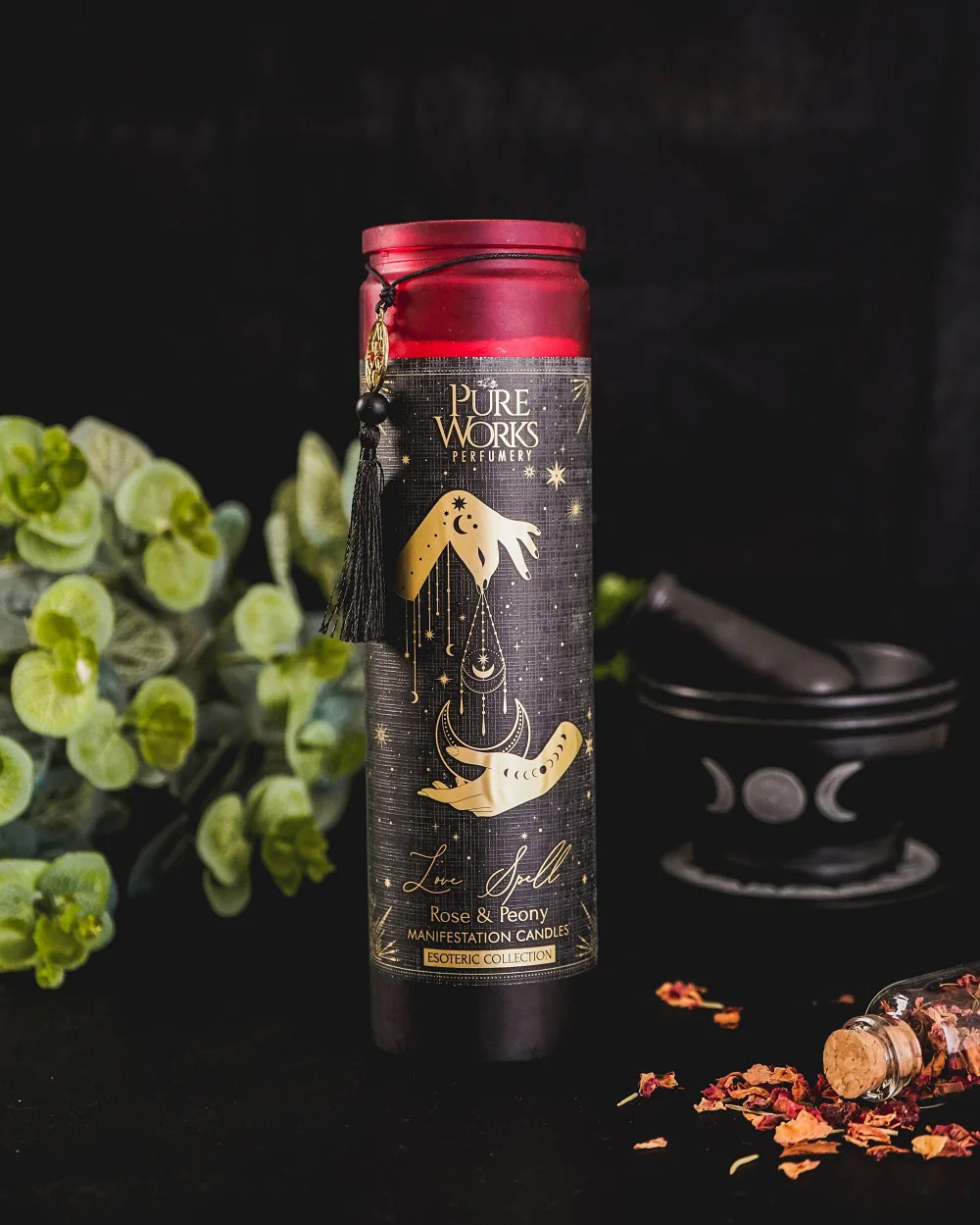 Song of India Vonná svíčka Pure Works - Rose & Peony 300 g