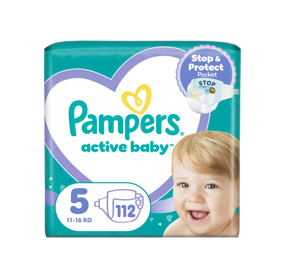Pampers Active Baby vel. 5 11–16 kg dětské pleny 112 ks