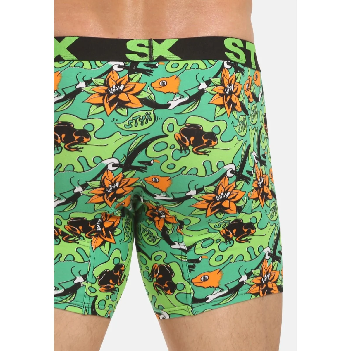 Styx Pánské boxerky long art sportovní guma tropic (UN1557) XL