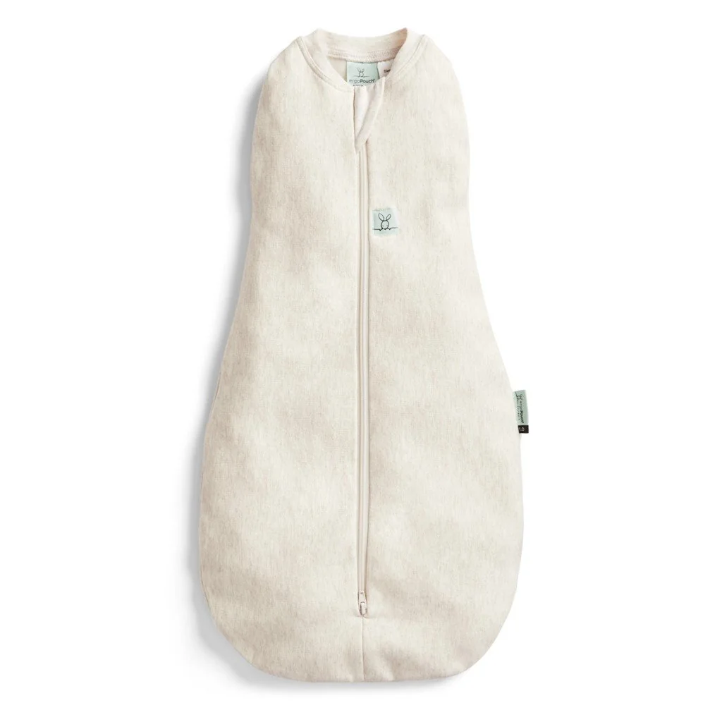 Ergopouch Zavinovačka a pytel na spaní 2v1 Cocoon Oatmeal Marle 0-3 m, 3-6 kg, 0,2 tog