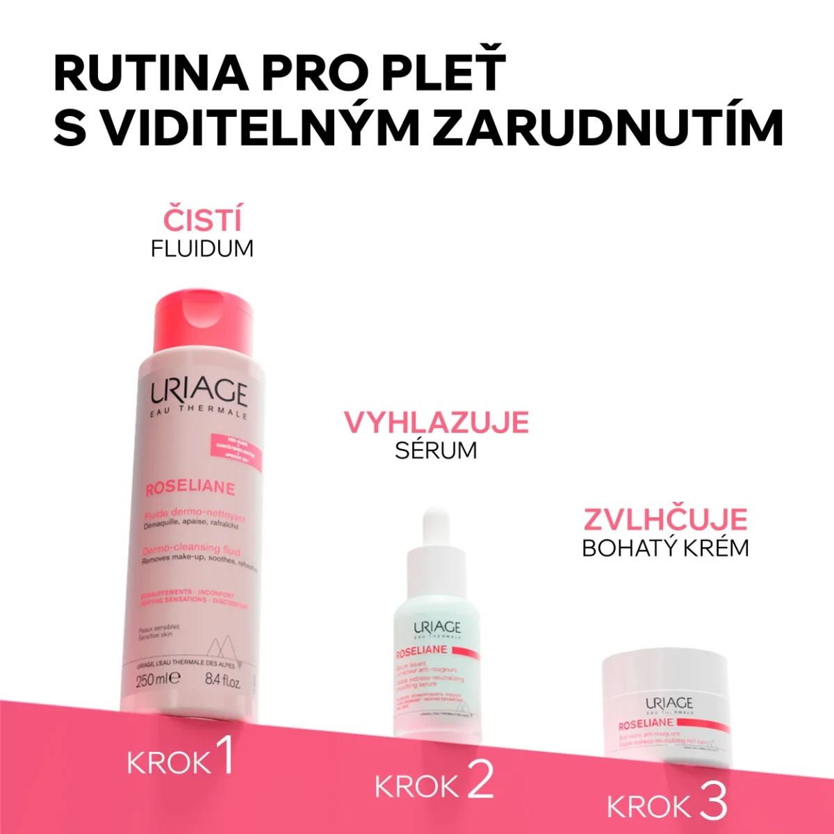 Uriage Roséliane Výživný krém pro citlivou pleť se sklonem k zčervenání 50 ml