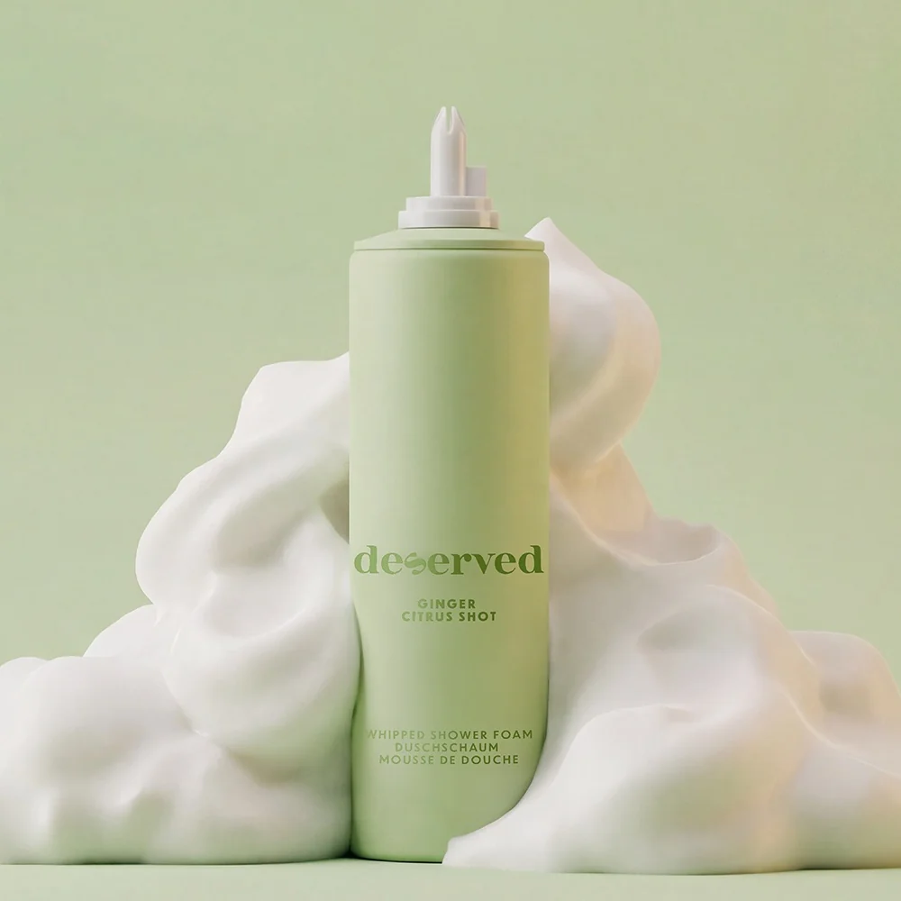 Deserved Whipped shower foam Ginger Citrus Shot sprchová pěna 250 ml