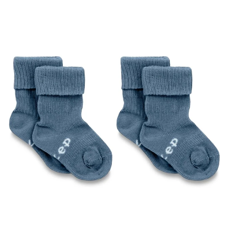 KipKep dětské ponožky Stay-on-Socks 6-12m 2páry Blue Heaven