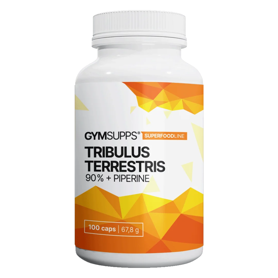 Gymsupps Tribulus Terrestris 90% + Piperine | Přírodní | 100 kapslí