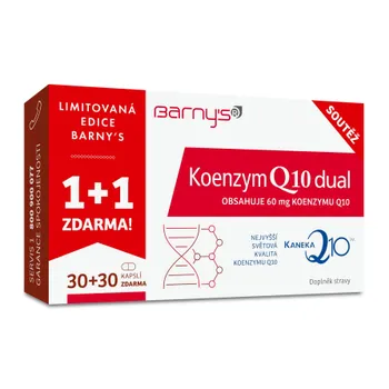 Barny´s Koenzym Q10 Dual 60 mg limitovaná edice 30+30 kapslí