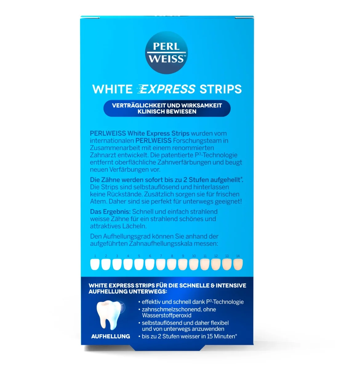 Perl Weiss White Express bělicí pásky 4 ks