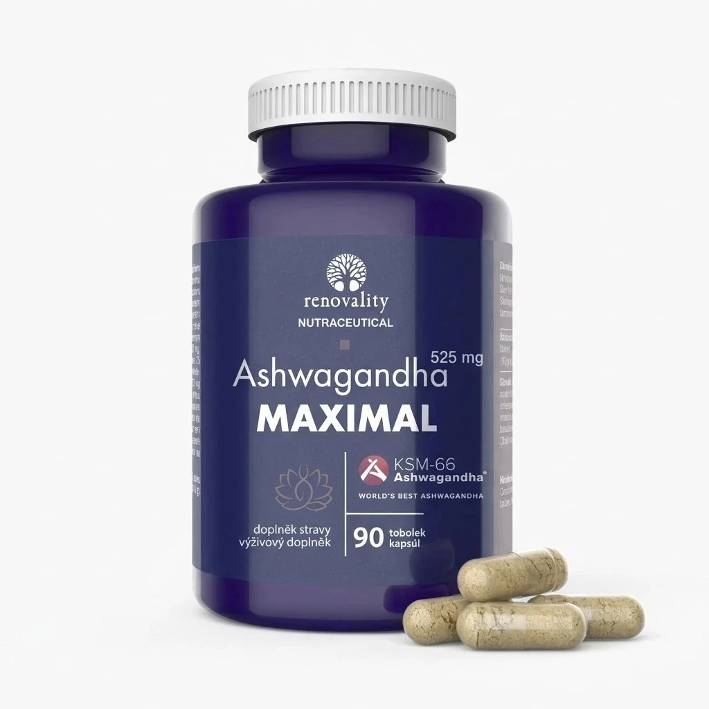 Renovality Ashwagandha MAXIMAL 525 mg KSM-66 90 tobolek