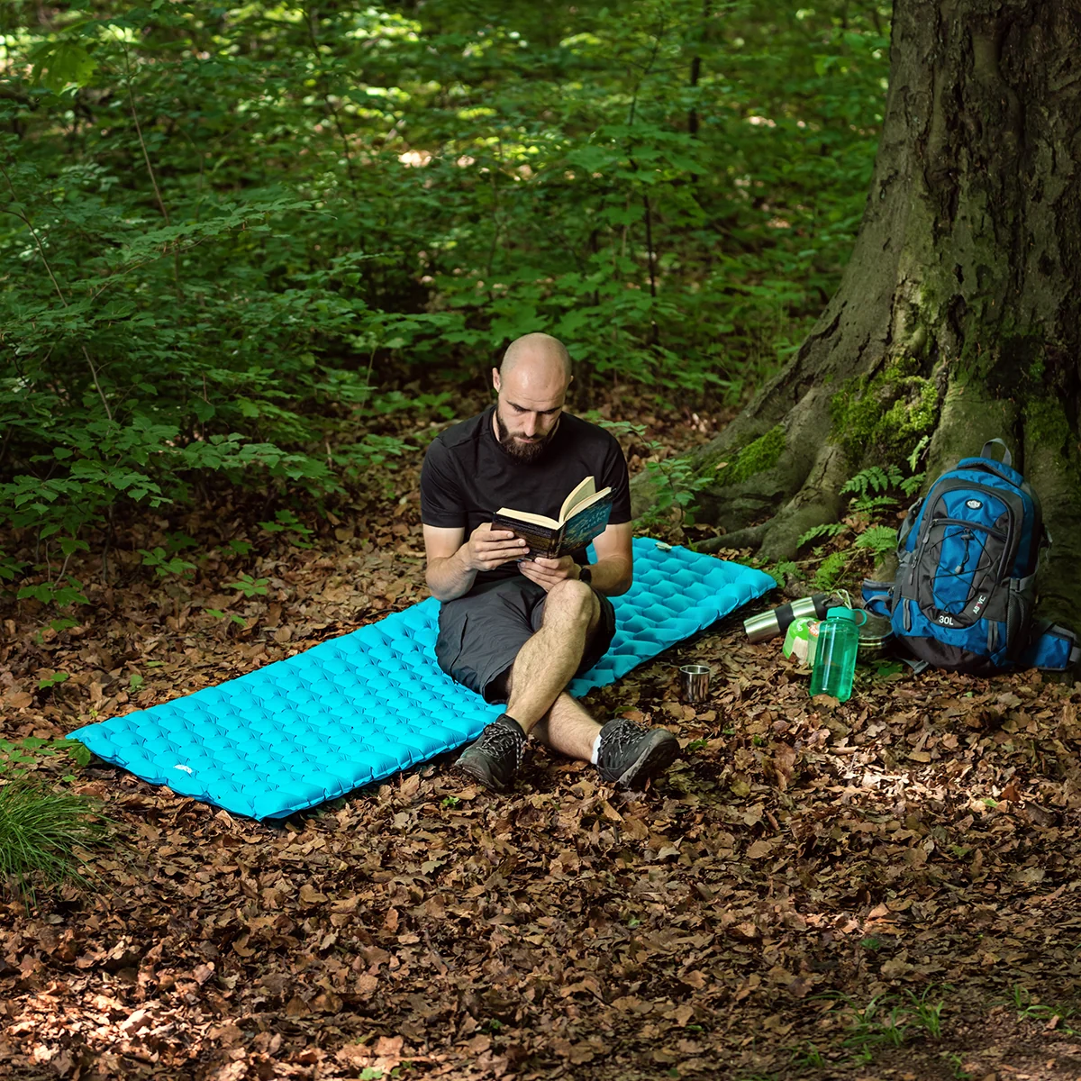Nils Turistická karimatka NC4007 modrá
