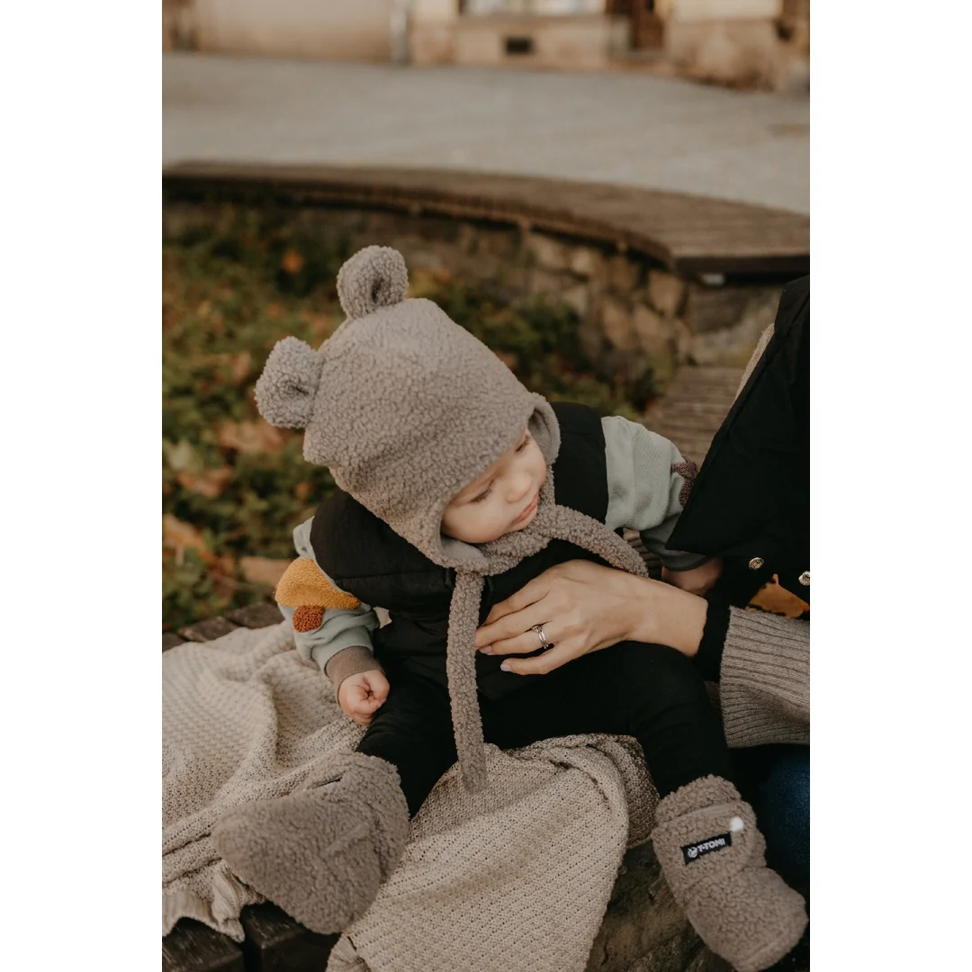T-tomi Cap TEDDY Grey (9-12 měsíců)