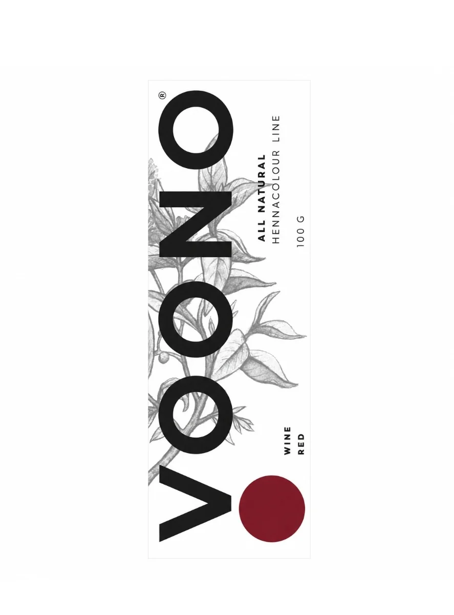 Voono Hennacolour Line Wine Red přírodní barva na vlasy 100 g