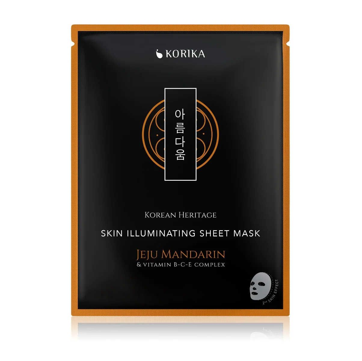 KORIKA Korean Heritage Jeju mandarinka rozjasňující sheet maska 25 g