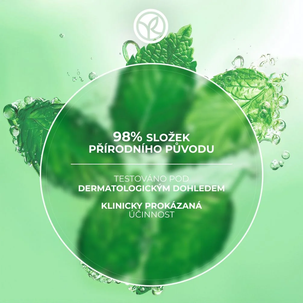 Yves Rocher Pure Menthe Čisticí gel s jemným peelingem 125 ml