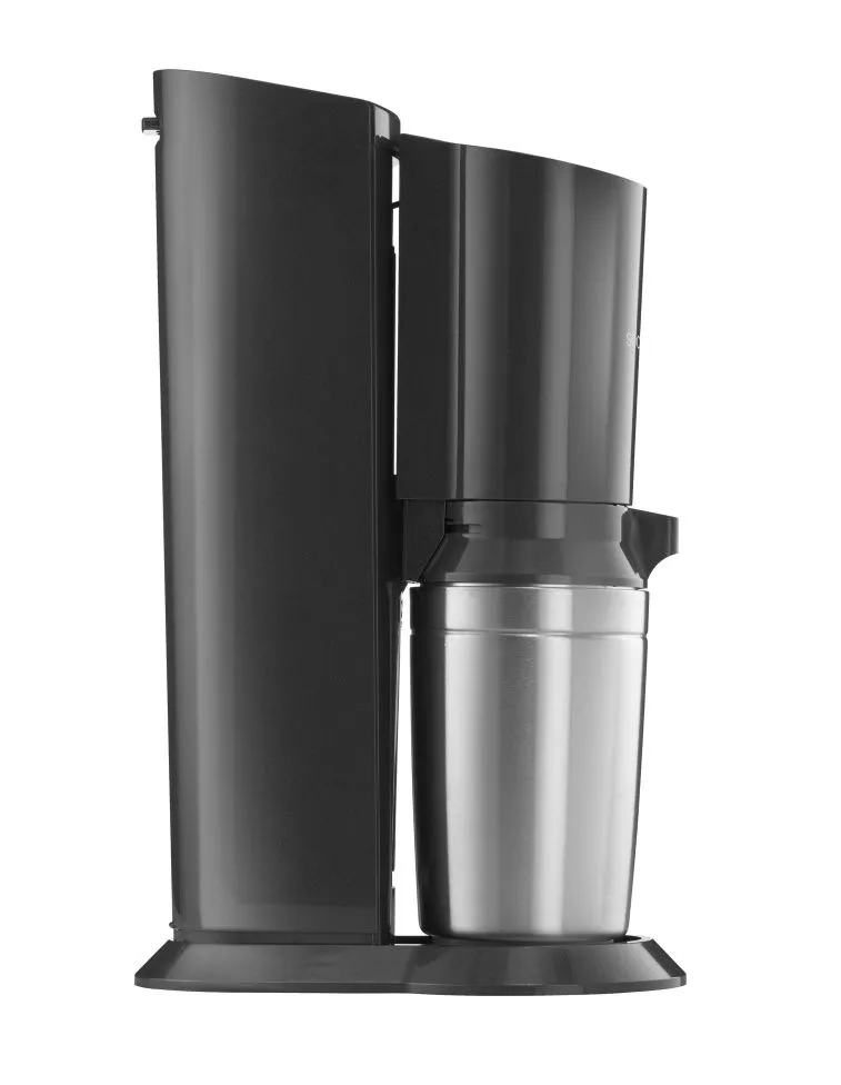 SODASTREAM Crystal Black/Metal výrobník perlivé vody