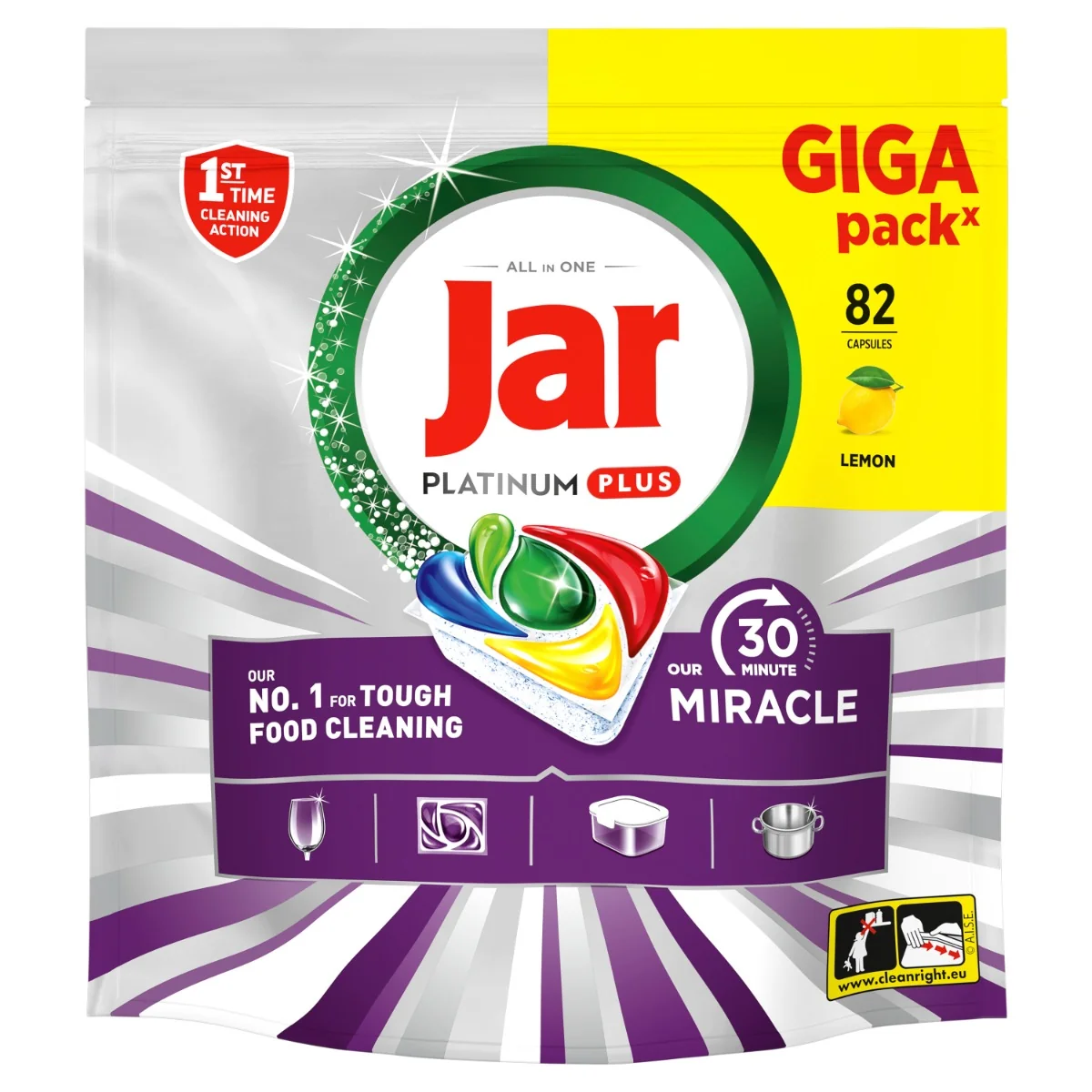 Jar Platinum Plus 30 Minute Miracle kapsle do myčky 82 ks