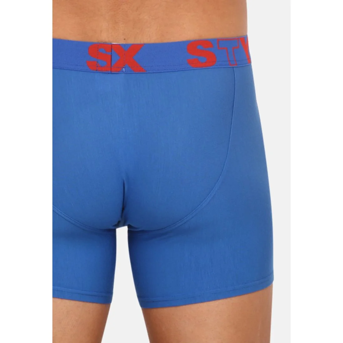 Styx Pánské boxerky long sportovní guma modré (U967) M